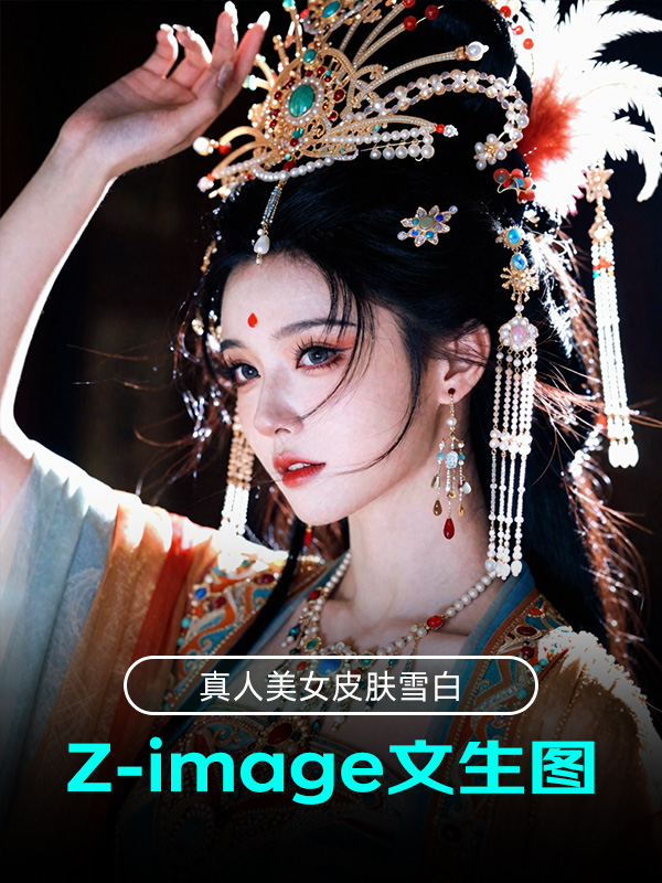Z-image 真人皮肤雪白效果预览