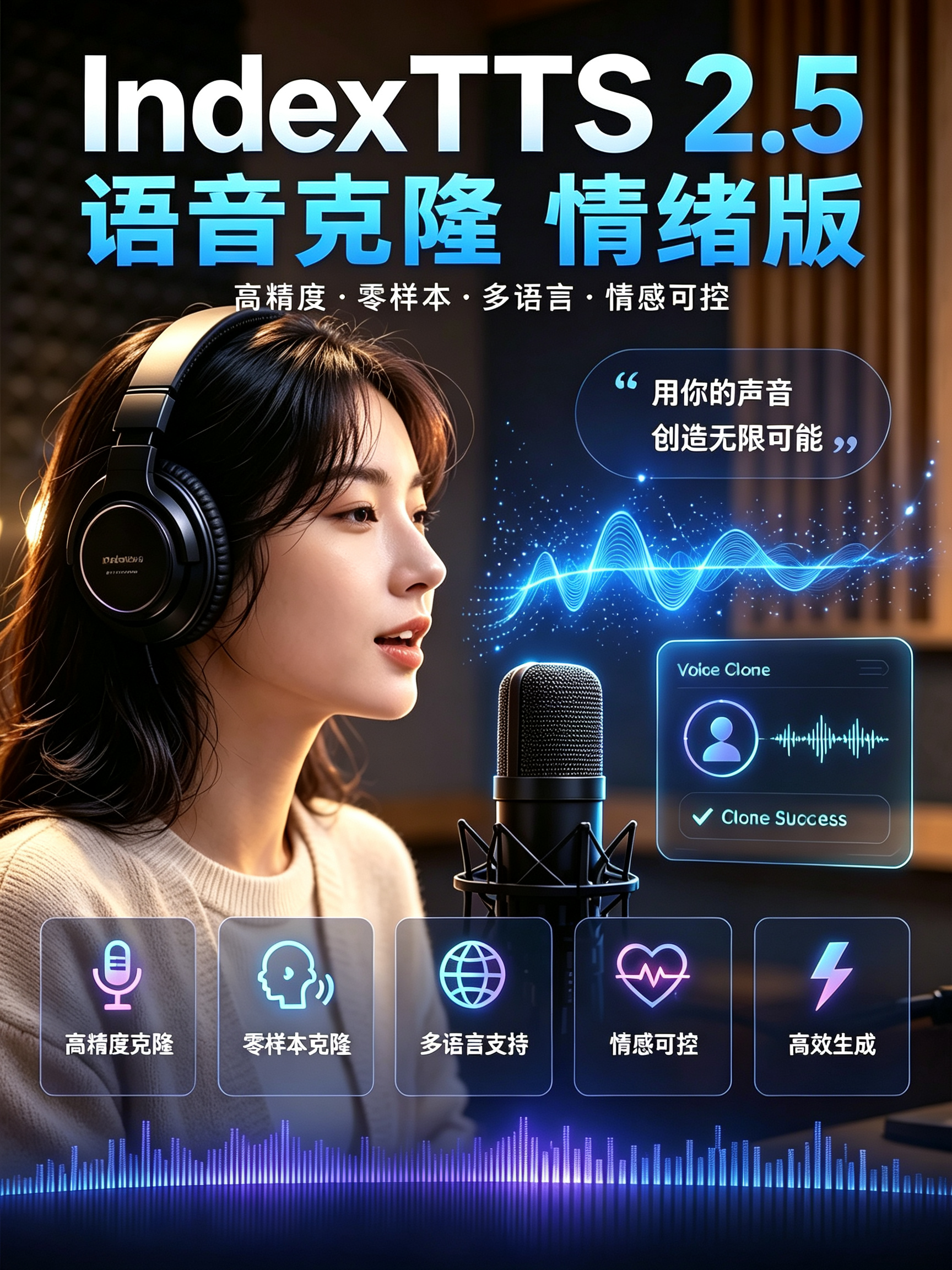 IndexTTS-2.5 语音克隆 情绪版效果预览