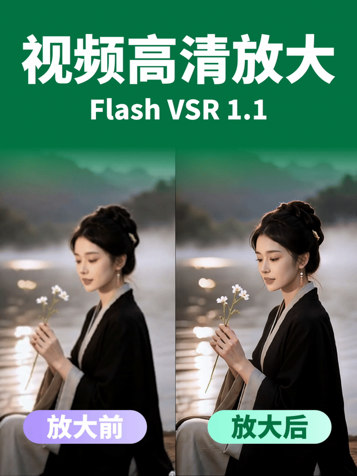 视频放大FlashVSR Ultra-Fast效果预览