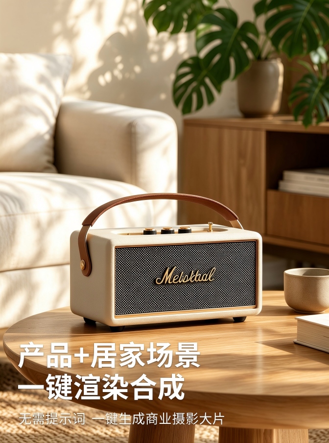 家电/家居用品 一键渲染室内家居场景 效果预览